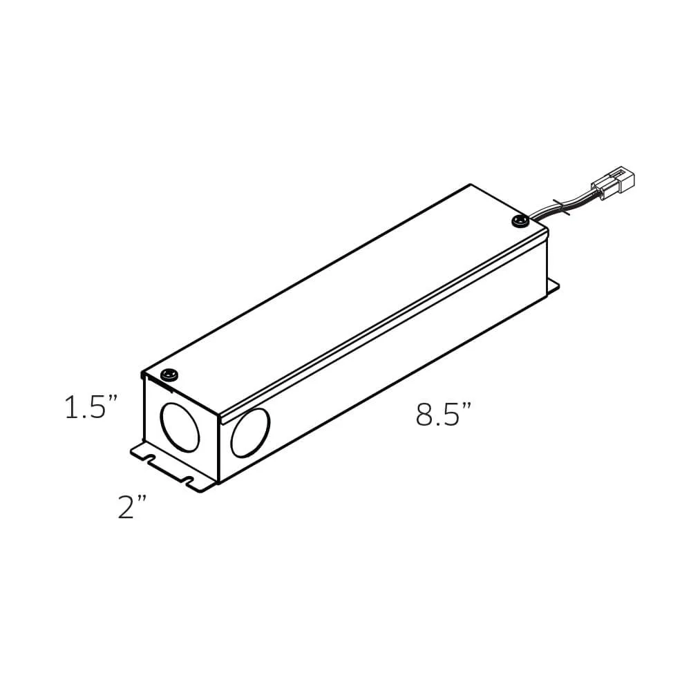 12W 12V DC Dimmable LED Hardwire Driver