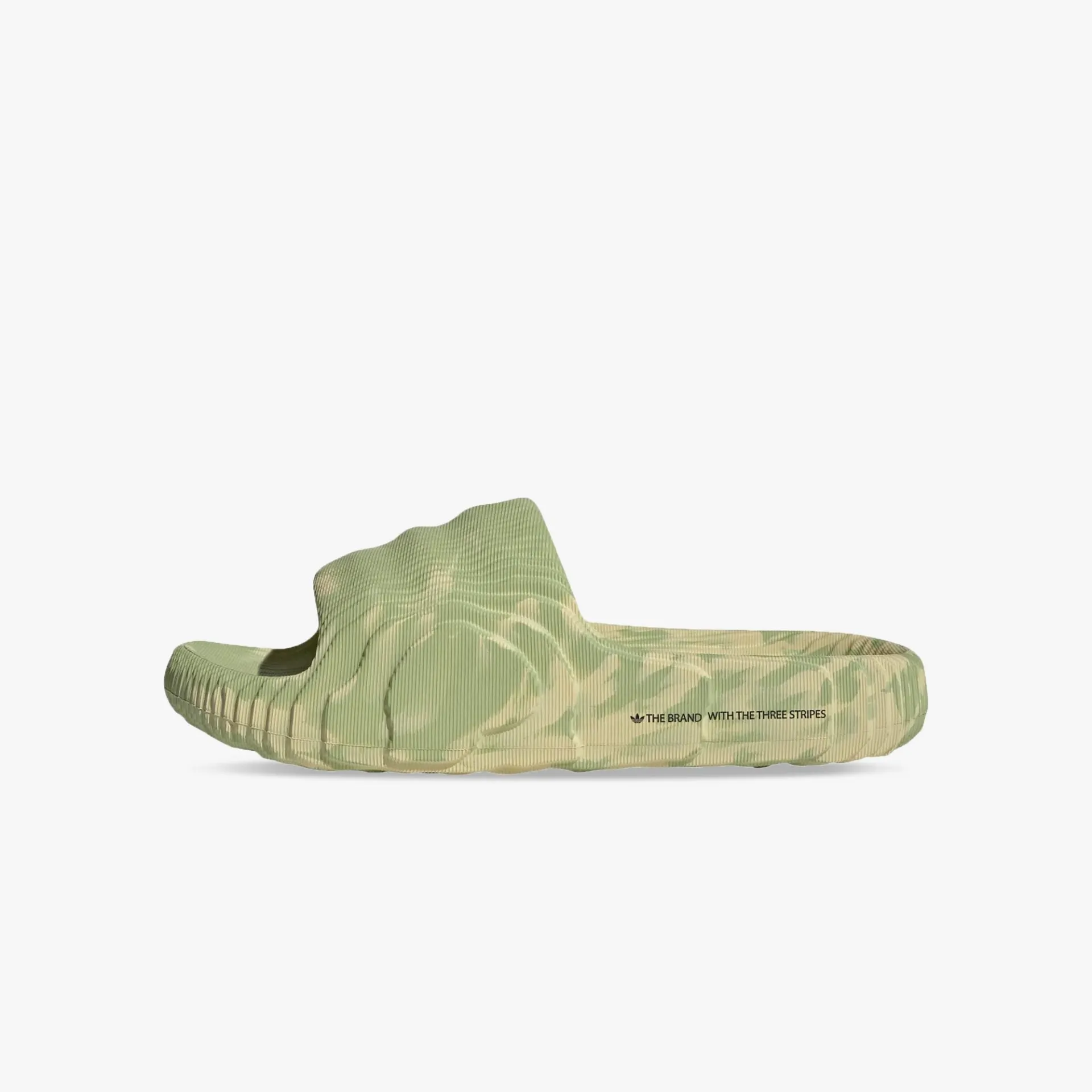 Adidas Originals | ADILETTE 22 SLIDES  { MAGIC LIME / ST DESERT SAND