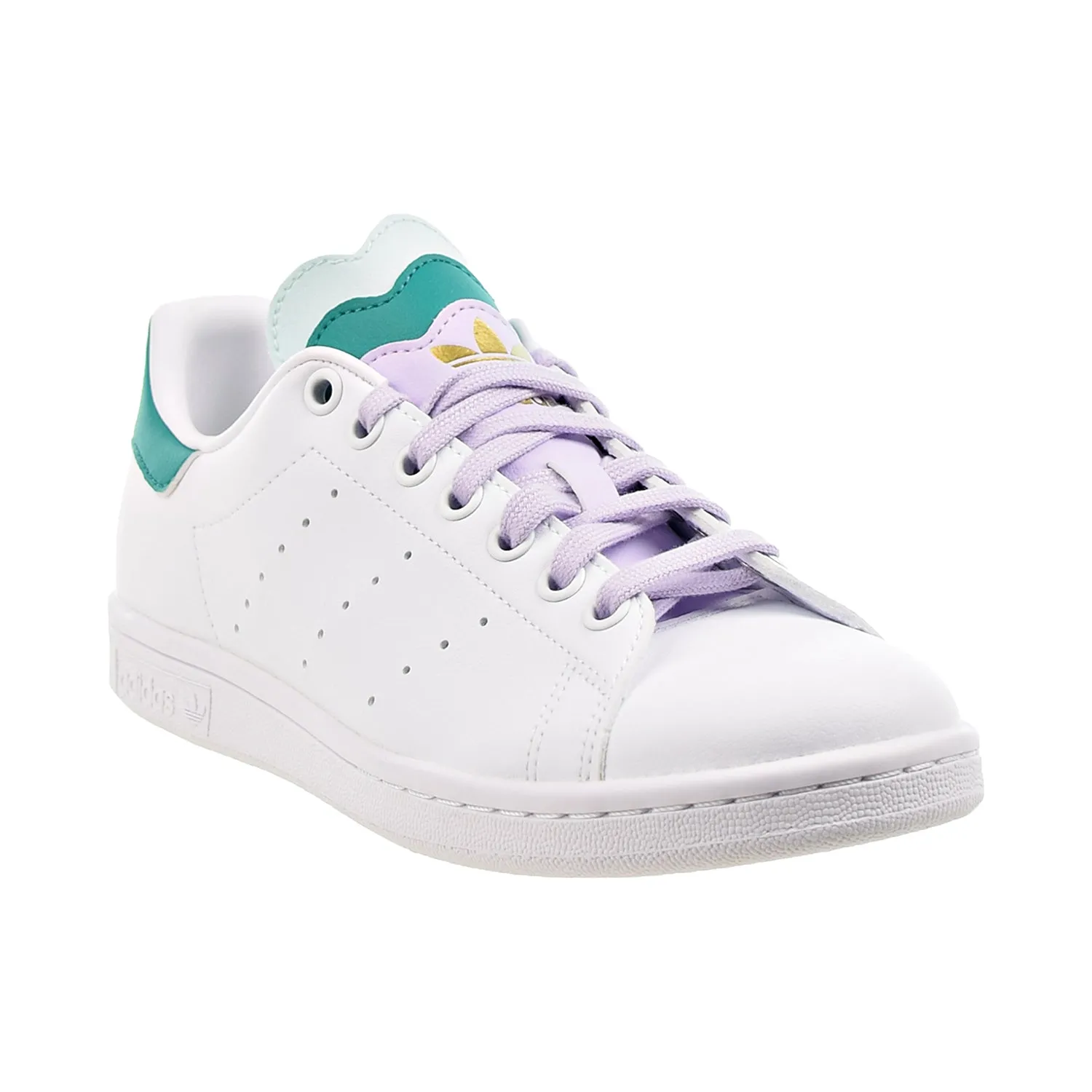 Adidas Stan Smith Women's Shoes Cloud White-Purple Tint-Hale Mint