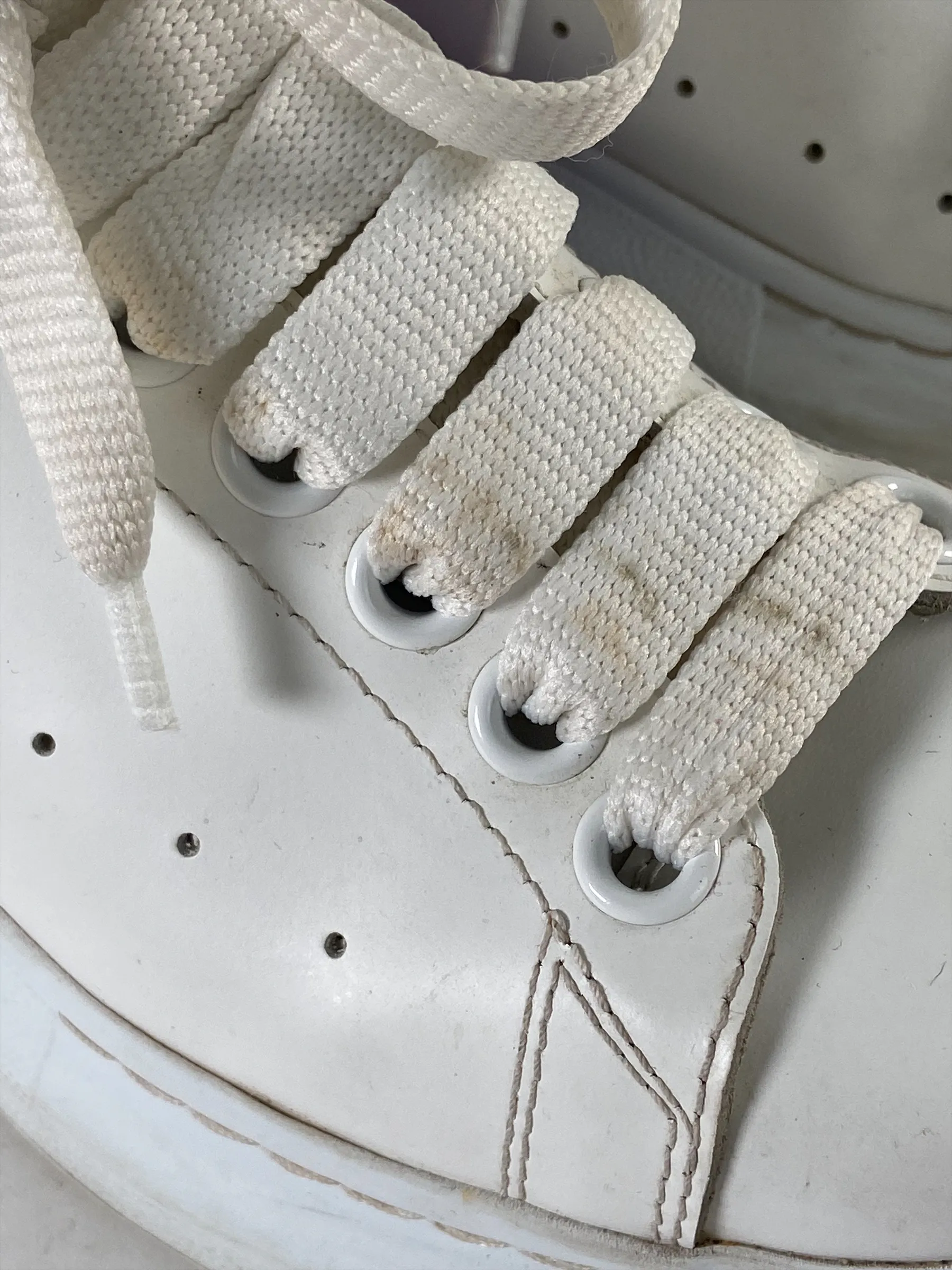 Alexander McQueen White Leather Trainers