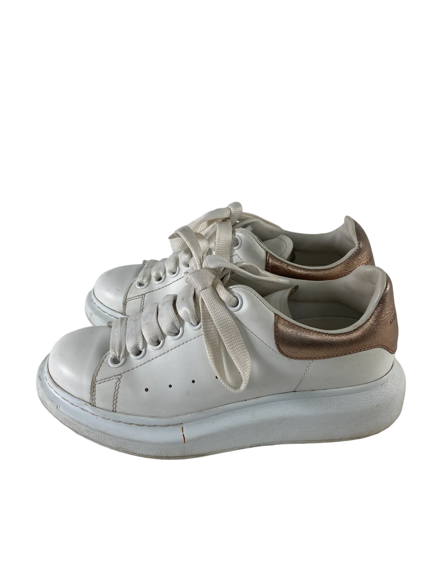 Alexander McQueen White Leather Trainers