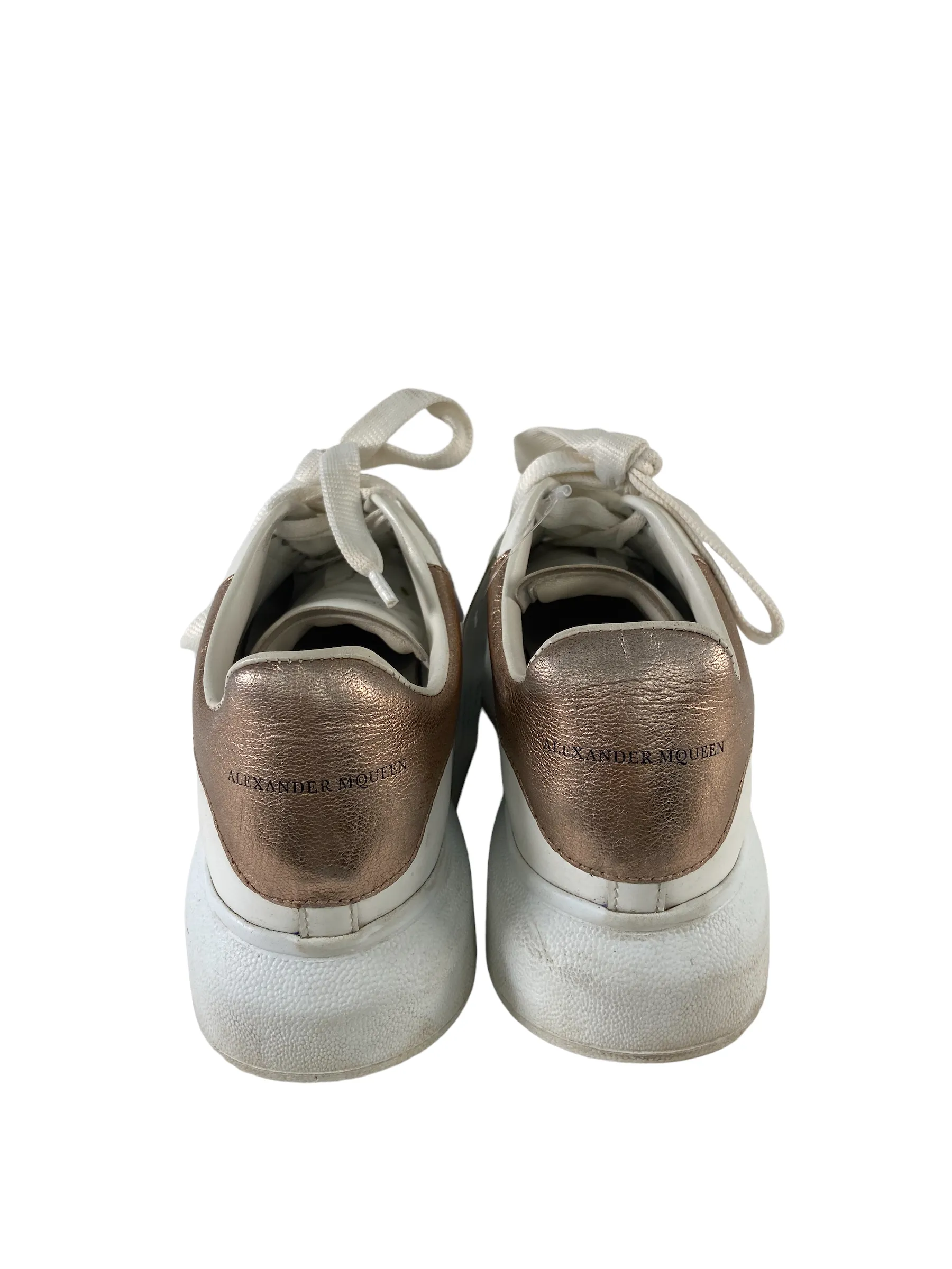 Alexander McQueen White Leather Trainers