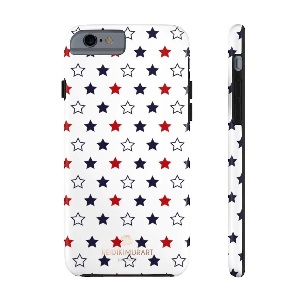 American Patriotic Print Phone Case, Star Print Case Mate Tough Phone Cases-Made in USA