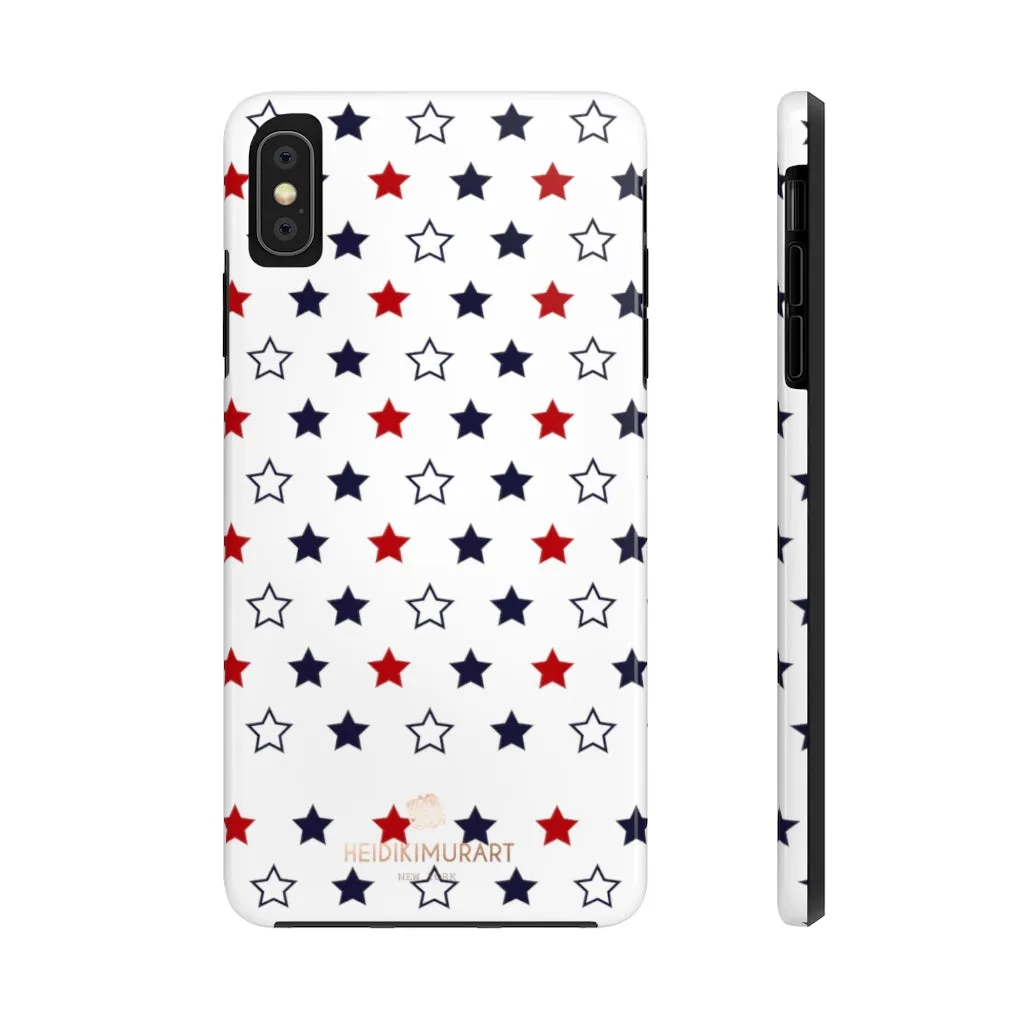 American Patriotic Print Phone Case, Star Print Case Mate Tough Phone Cases-Made in USA