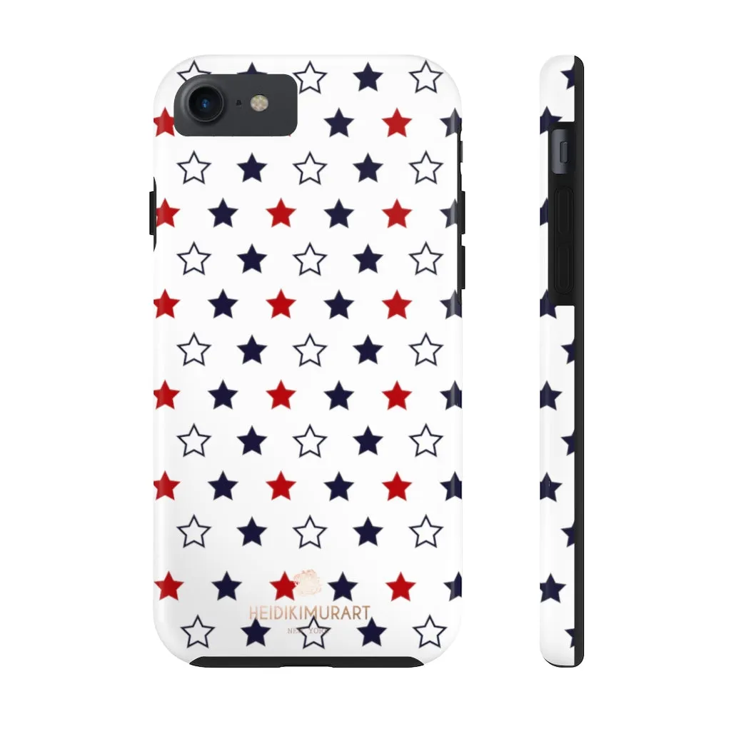 American Patriotic Print Phone Case, Star Print Case Mate Tough Phone Cases-Made in USA