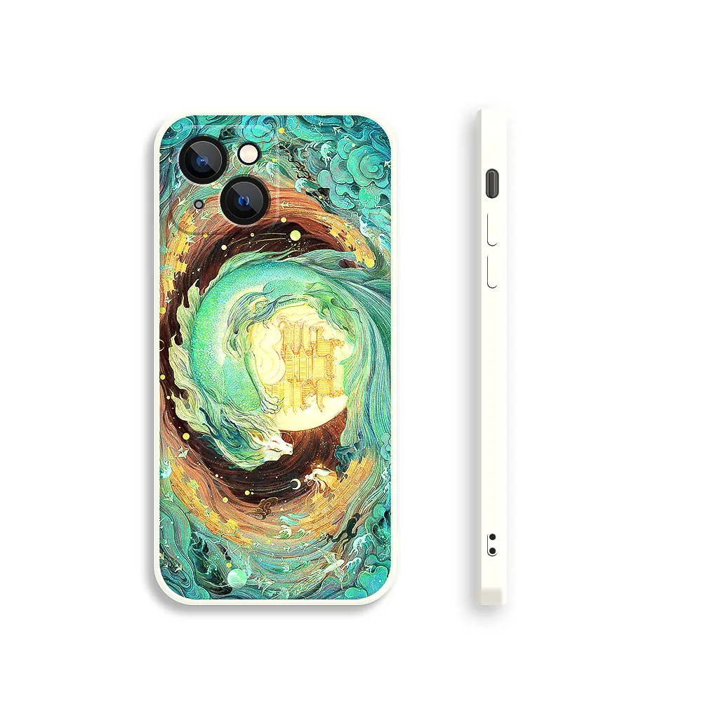 Apple iPhone Series ChiWen Dragon Silicone Phone Case