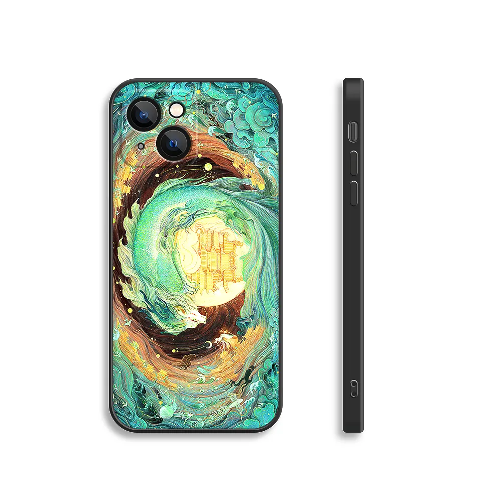 Apple iPhone Series ChiWen Dragon Silicone Phone Case