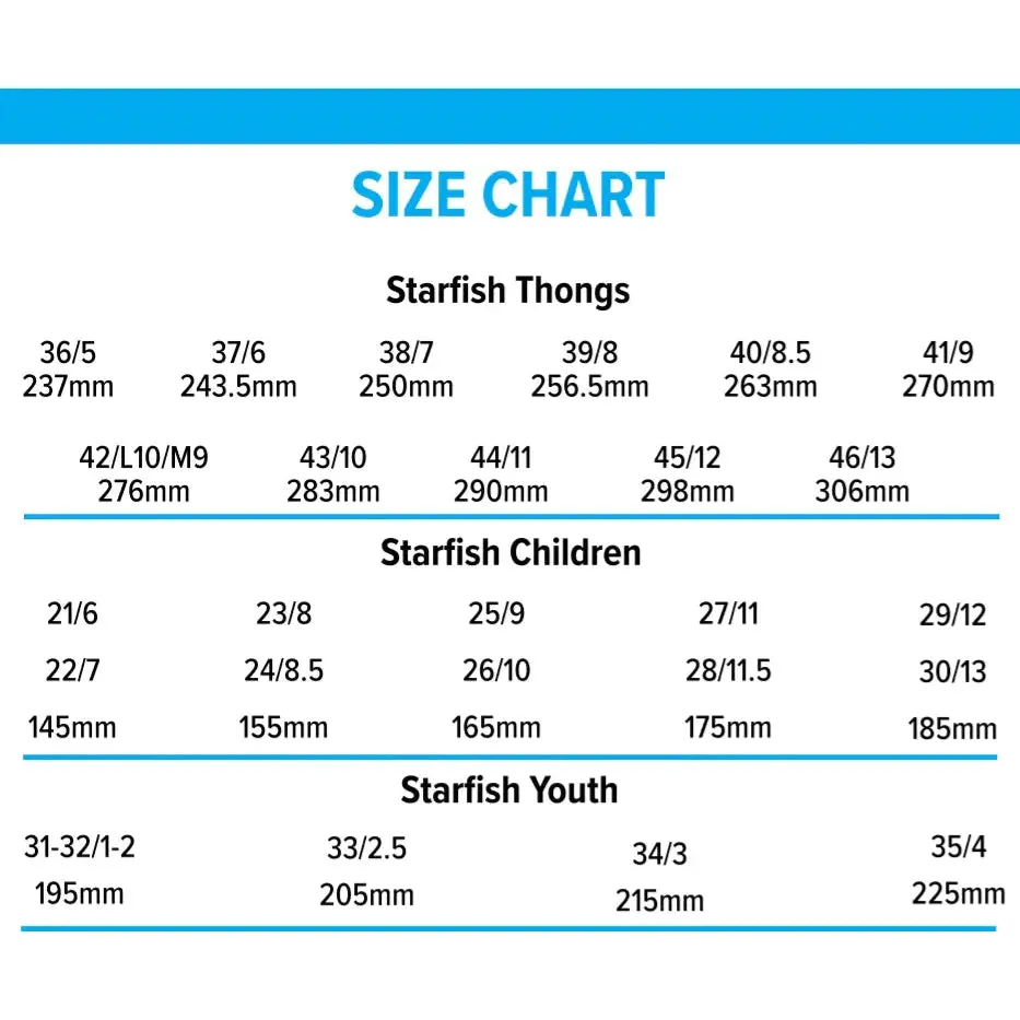 Aussie Soles Starfish classic 2.0 Thongs