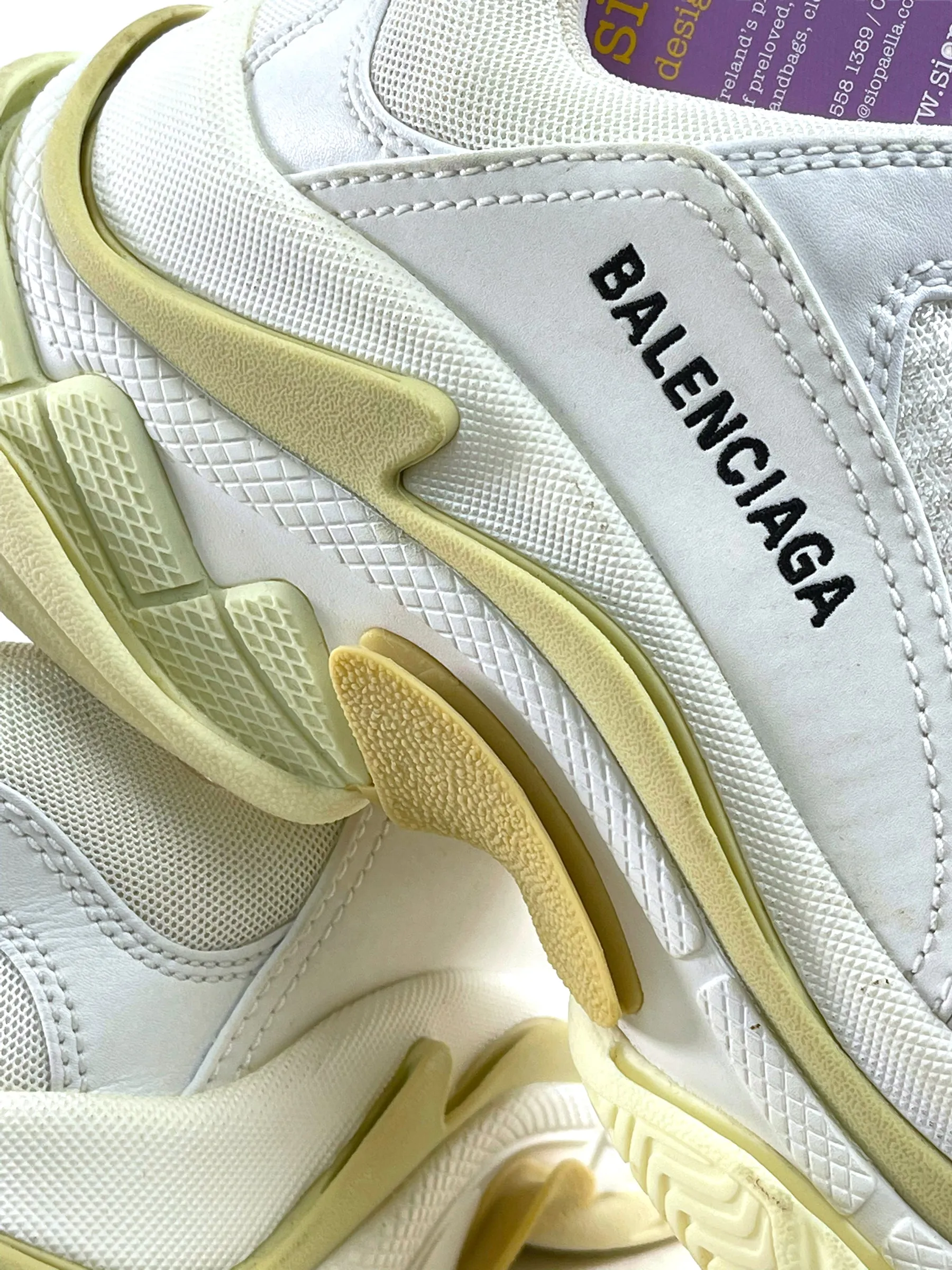 Balenciaga White Triple S Trainers - EU 40 / UK UK 7