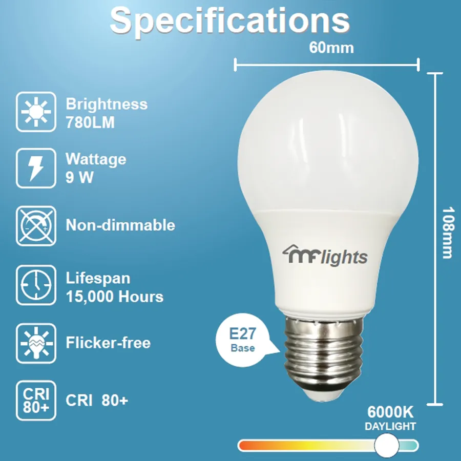 Basic Bulb Daylight Set of 3