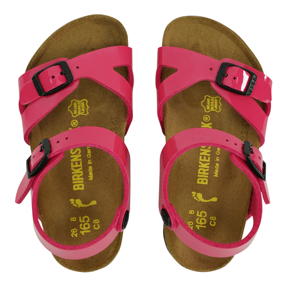 Birkenstock Kids Rio Birko-Flor Sandals Pink Patent 27 N