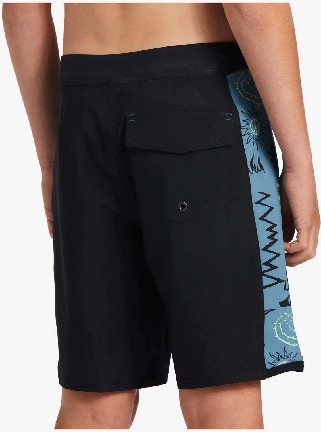 Boys 8-16 Surfsilk Radical Arch 16" Boardshorts - Black