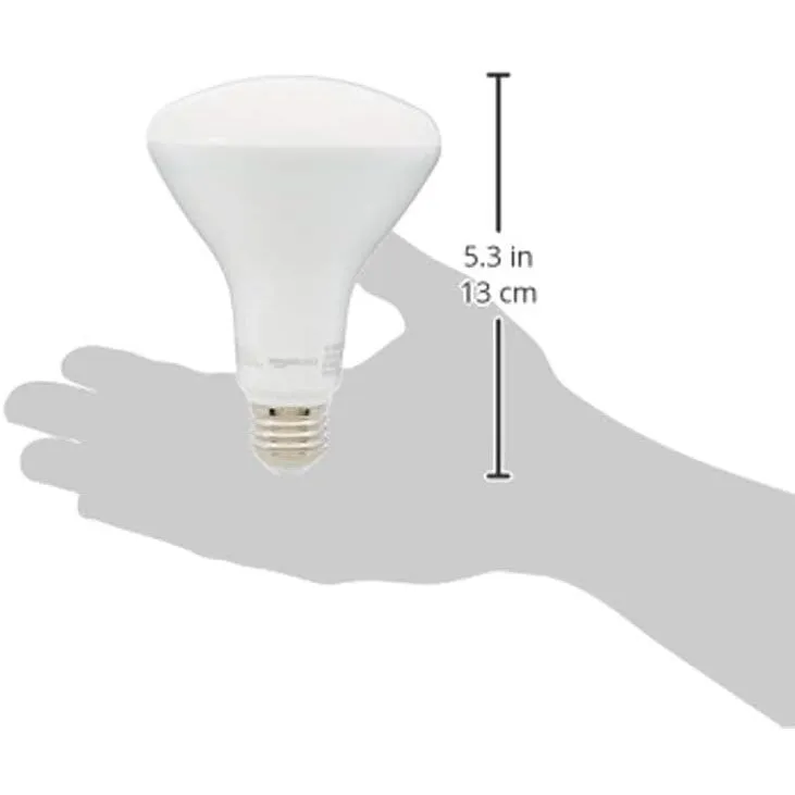 BR30 LED Light Bulb, 65 Watt Equivalent, Energy Efficient 11W, E26 Standard Base, Soft White 2700K, Dimmable, 10,000 Hour Lifetime, 24-Pack