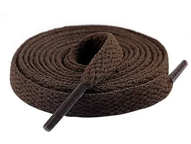 Braidlace Heavy Duty Shoe Laces - 54" Flat Brown