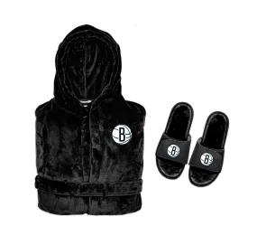 Brooklyn Nets Phantom Robe Slide Bundle