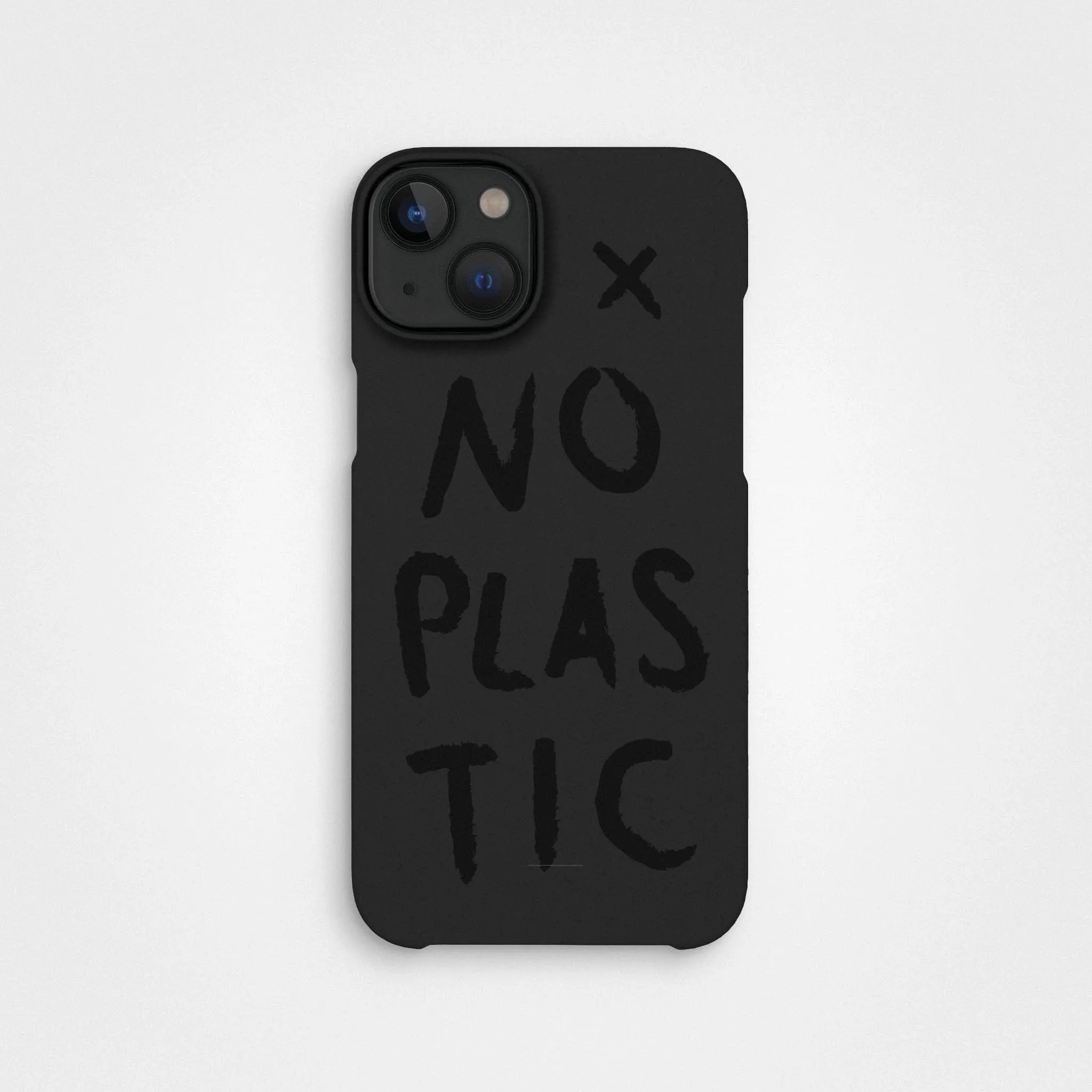 Charcoal Black No Plastic Phone Case & Screen Protection Bundle | Free Cable worth €30