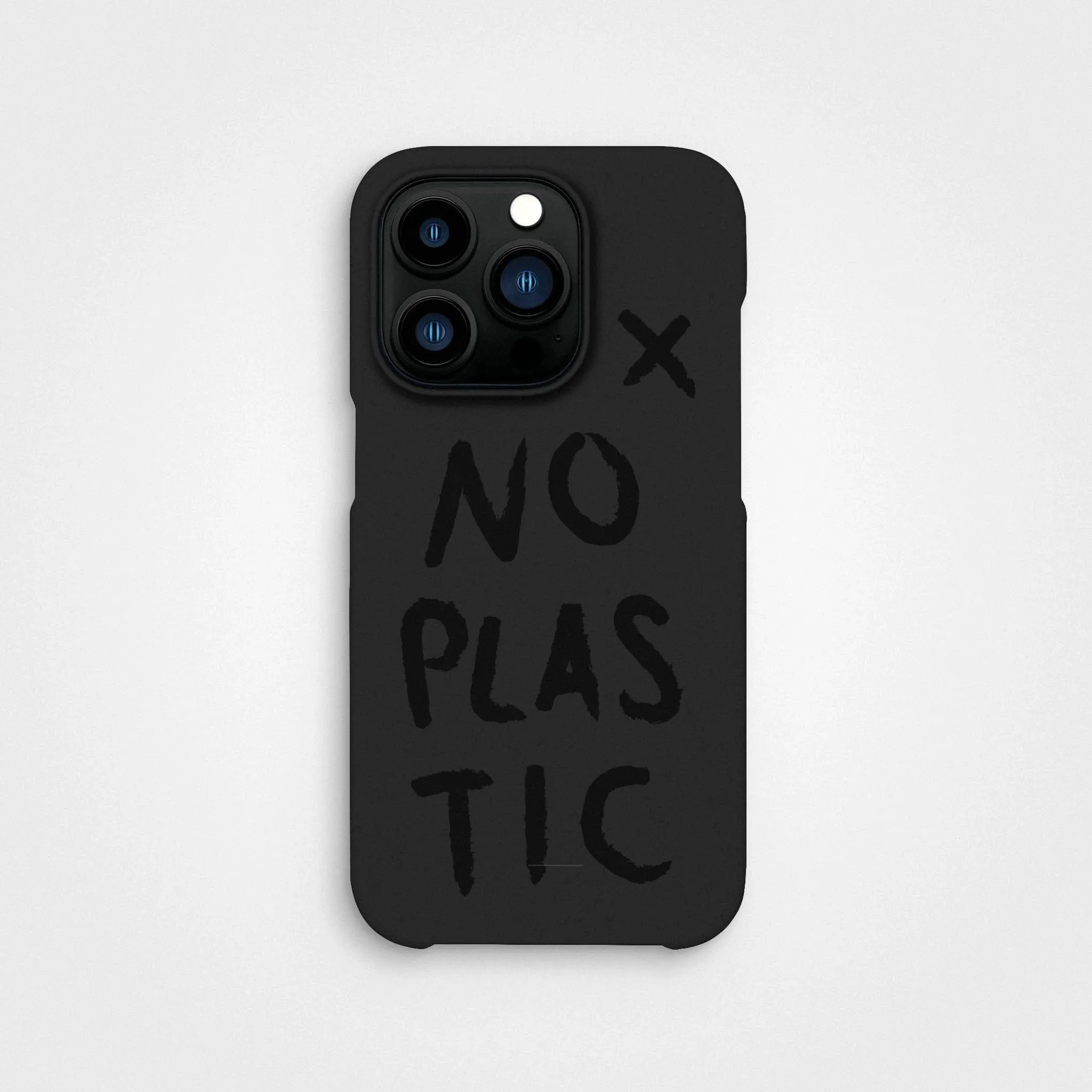 Charcoal Black No Plastic Phone Case & Screen Protection Bundle | Free Cable worth €30