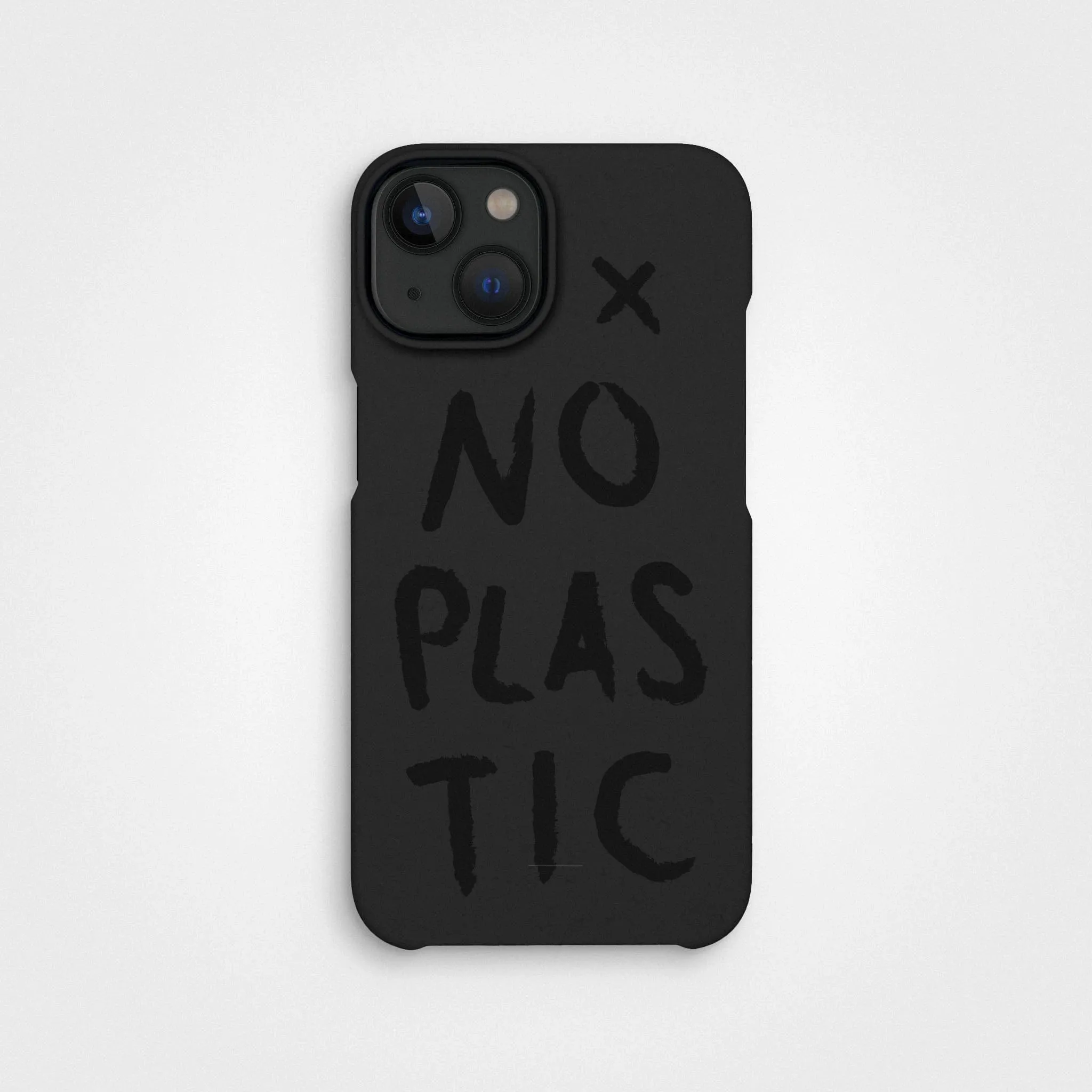 Charcoal Black No Plastic Phone Case & Screen Protection Bundle | Free Cable worth €30