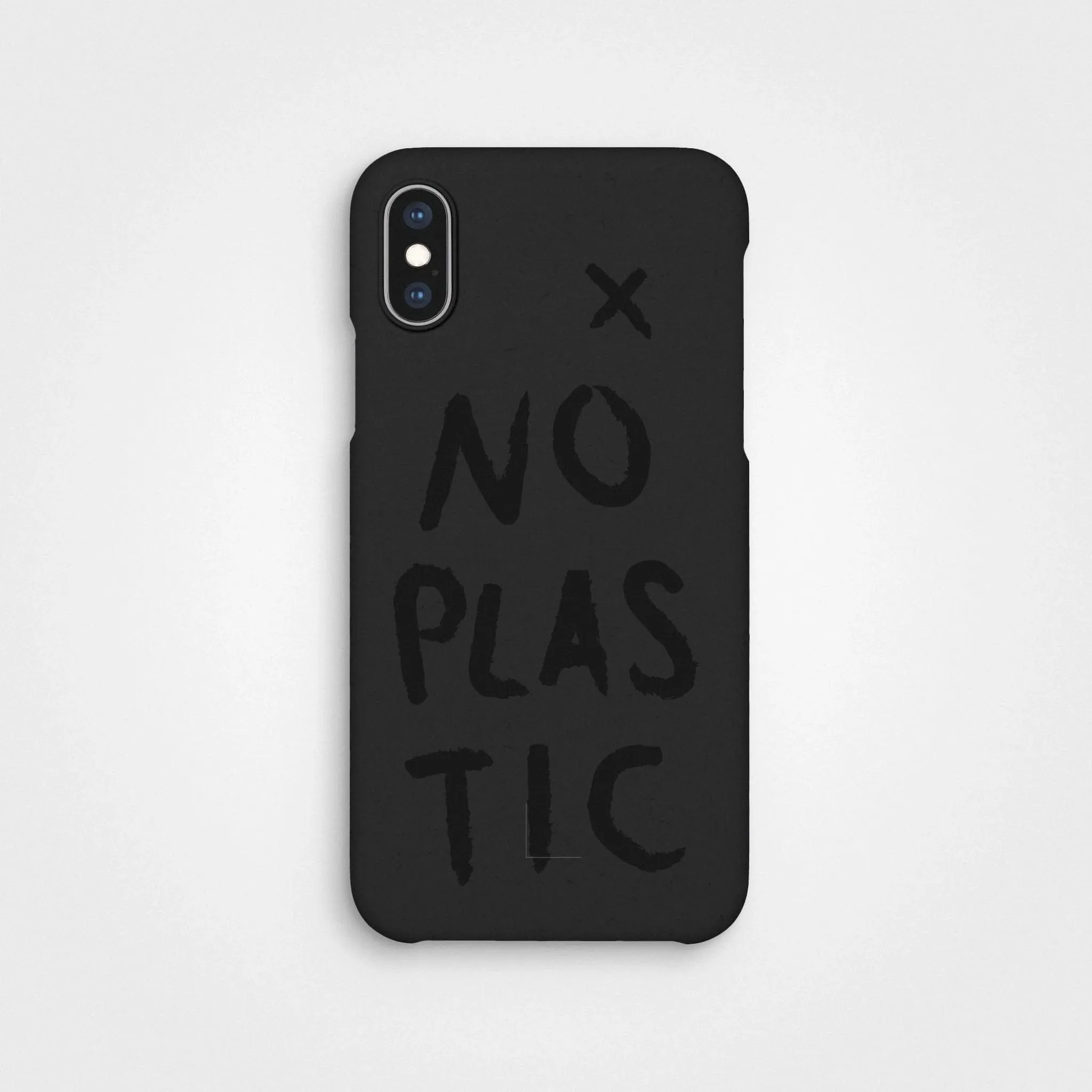 Charcoal Black No Plastic Phone Case & Screen Protection Bundle | Free Cable worth €30