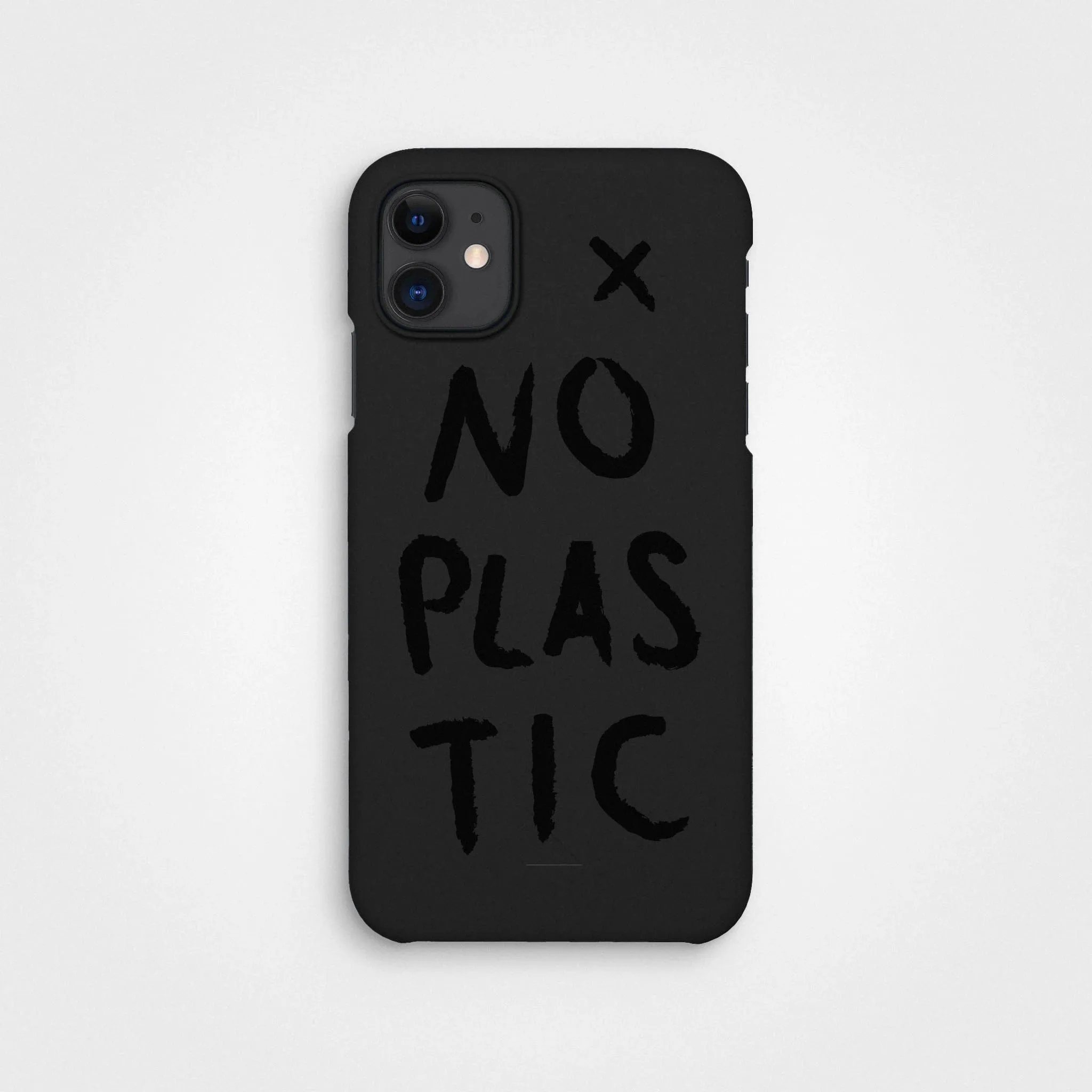 Charcoal Black No Plastic Phone Case & Screen Protection Bundle | Free Cable worth €30