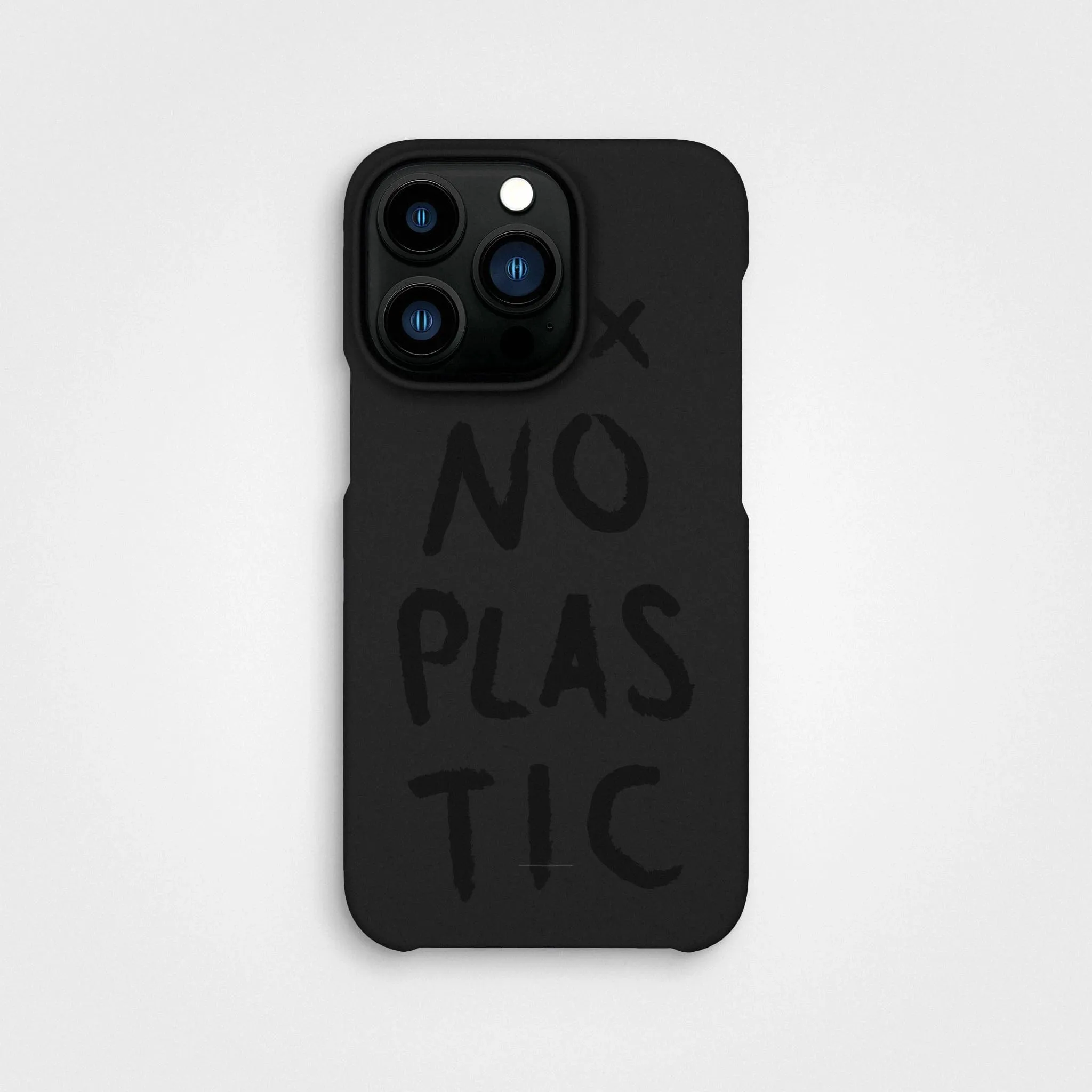 Charcoal Black No Plastic Phone Case & Screen Protection Bundle | Free Cable worth €30