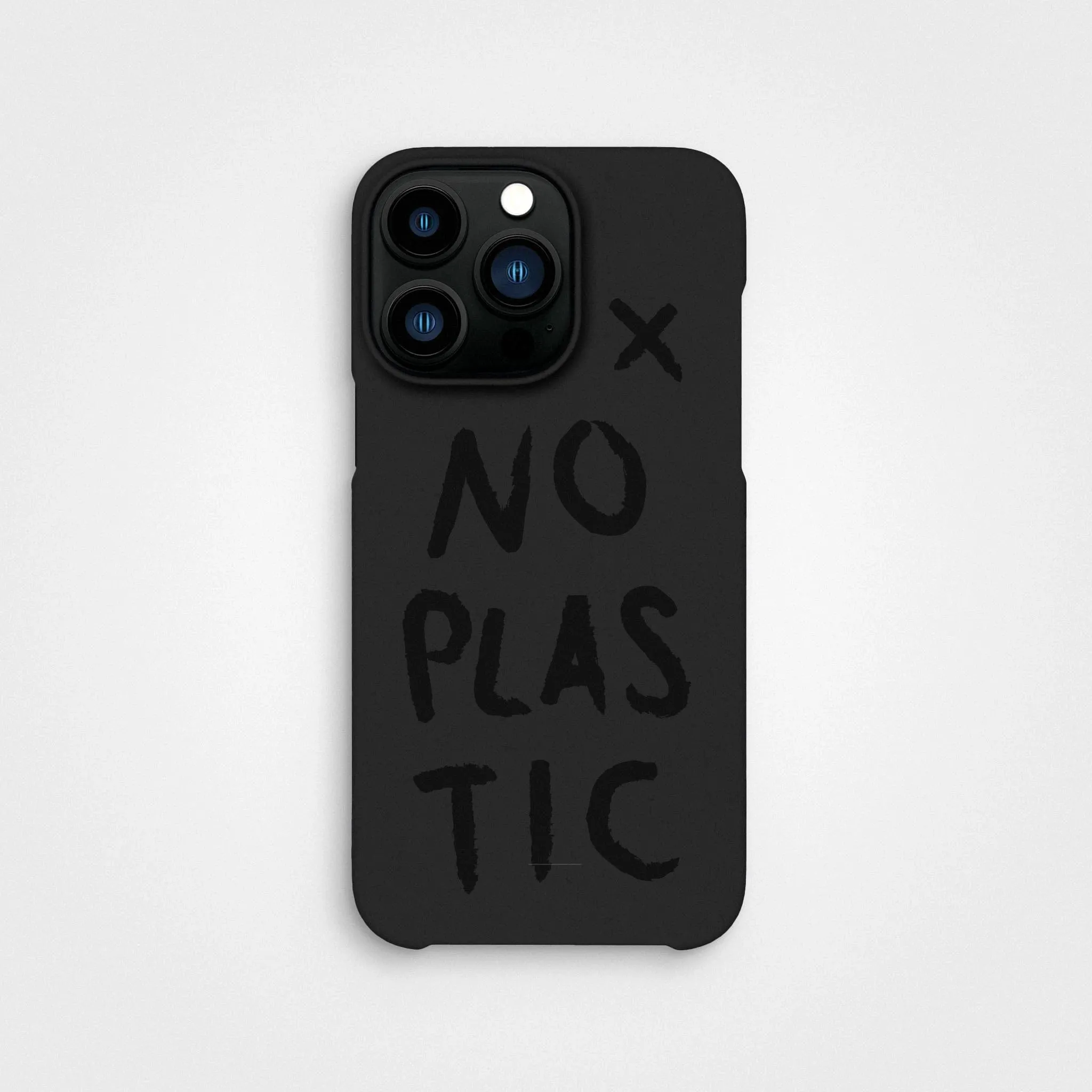 Charcoal Black No Plastic Phone Case & Screen Protection Bundle | Free Cable worth €30