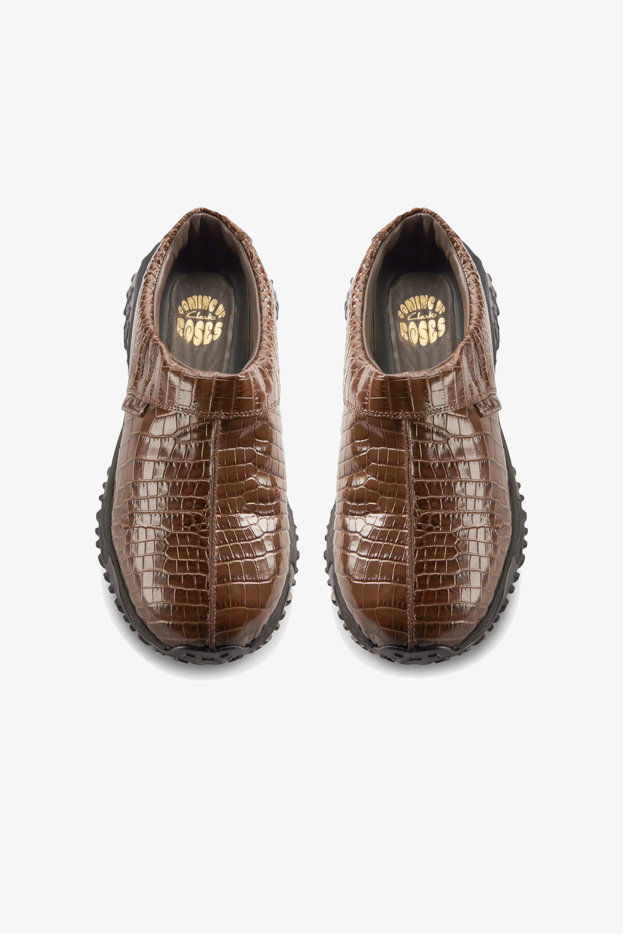 Cur Clog 1 W Brown Croc Lea