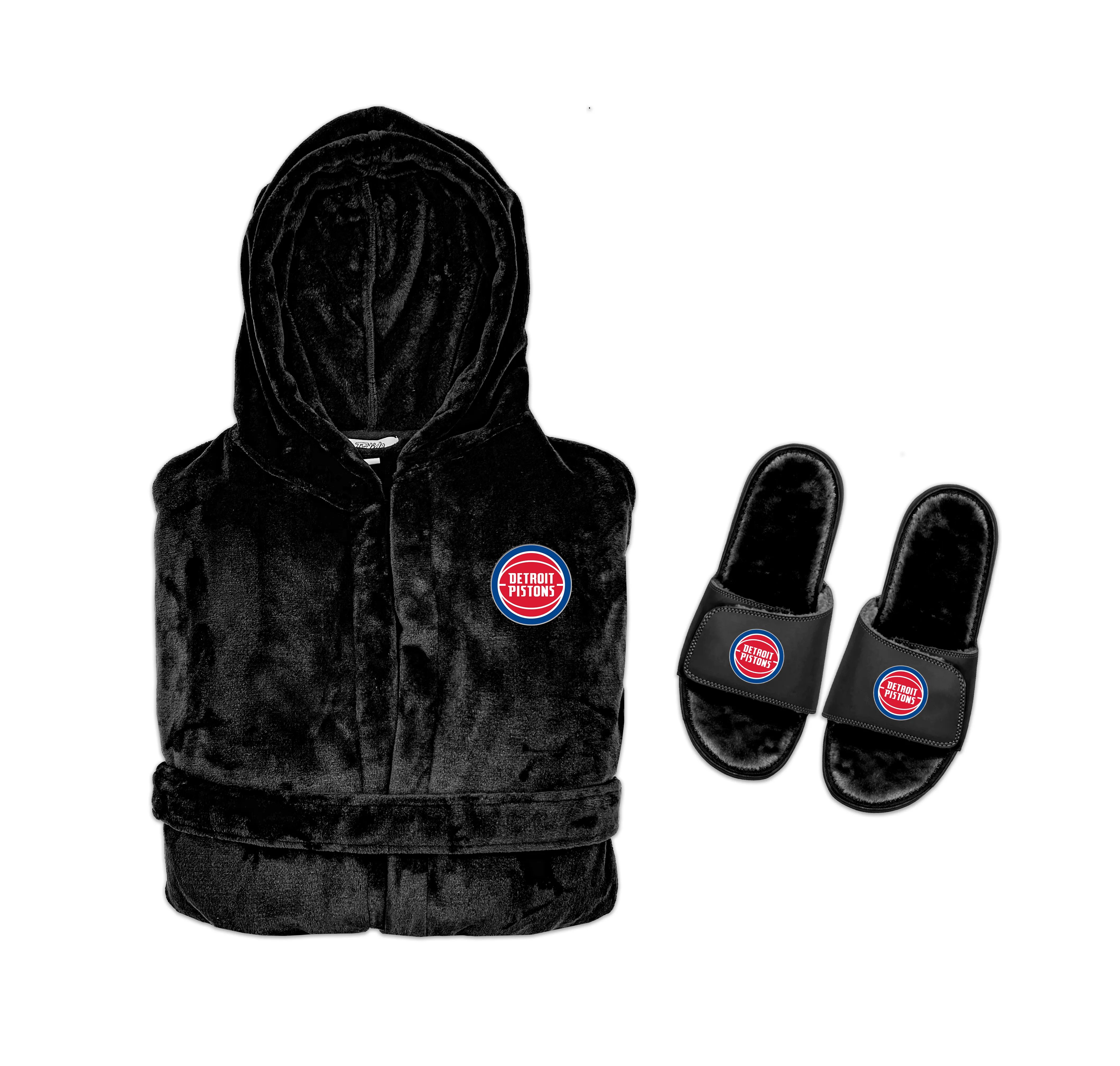 Detroit Pistons Phantom Robe Slide Bundle