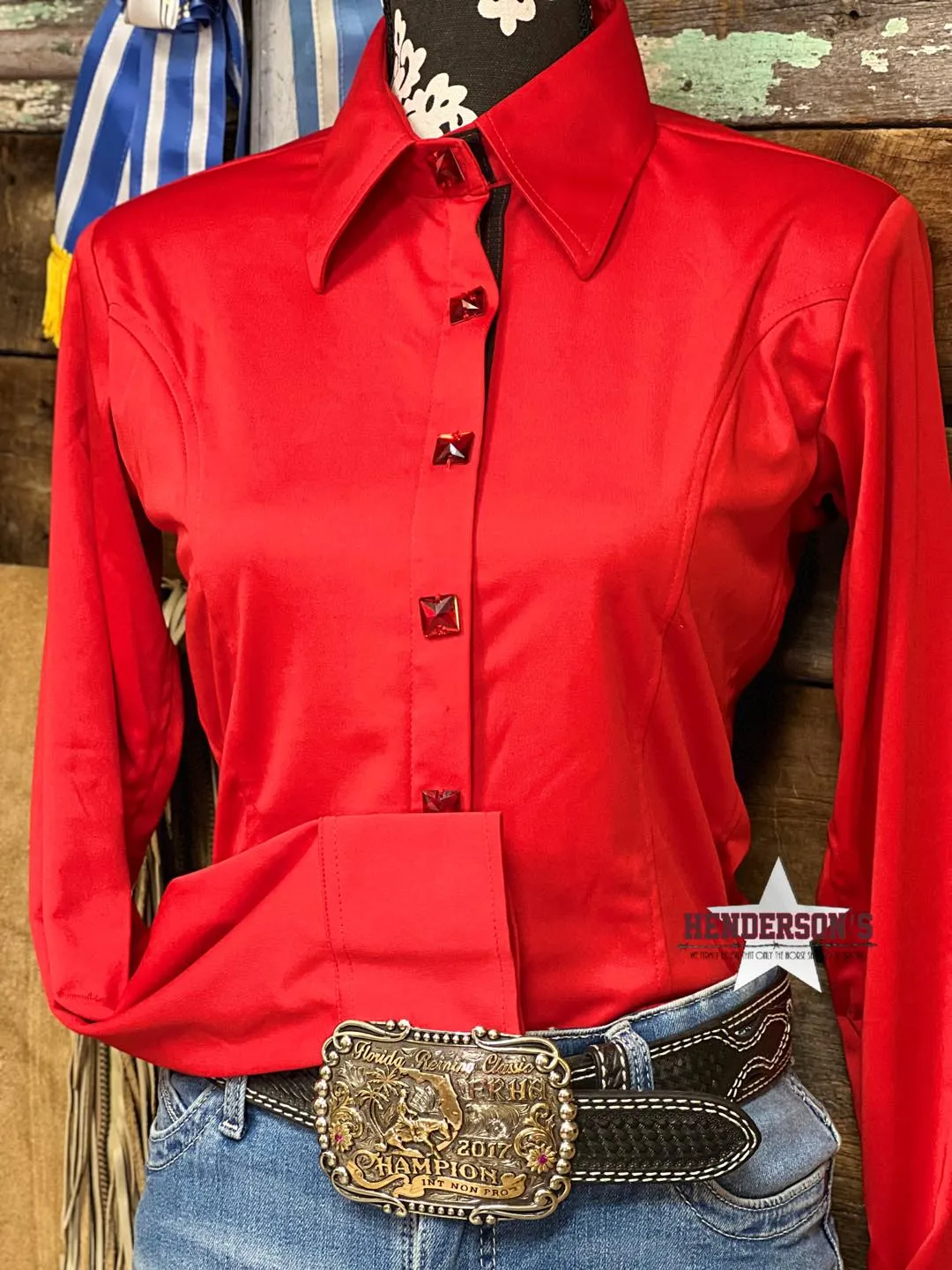 DIY Conceal Zipper Show Shirt ~ Red