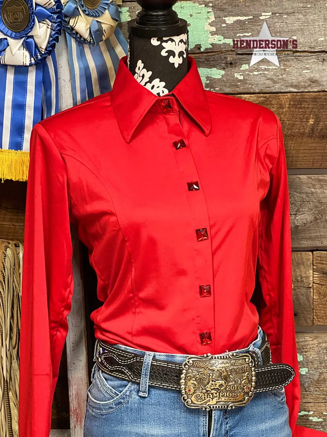 DIY Conceal Zipper Show Shirt ~ Red