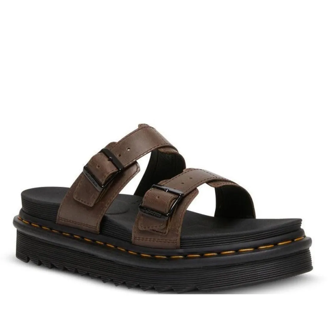 Dr Martens -  Myles Dark Brown Oiled Illusion Sandal