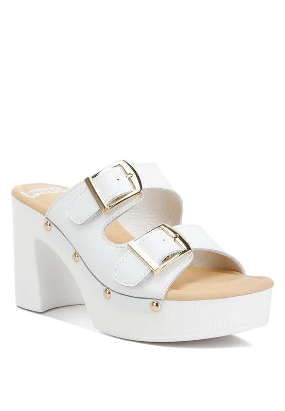 Eco-Chic Platform Block Heel Sandals