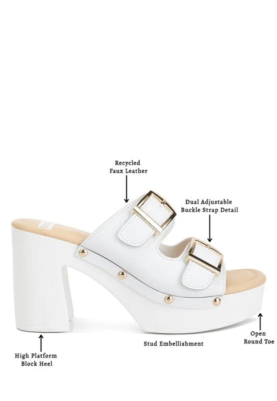 Eco-Chic Platform Block Heel Sandals