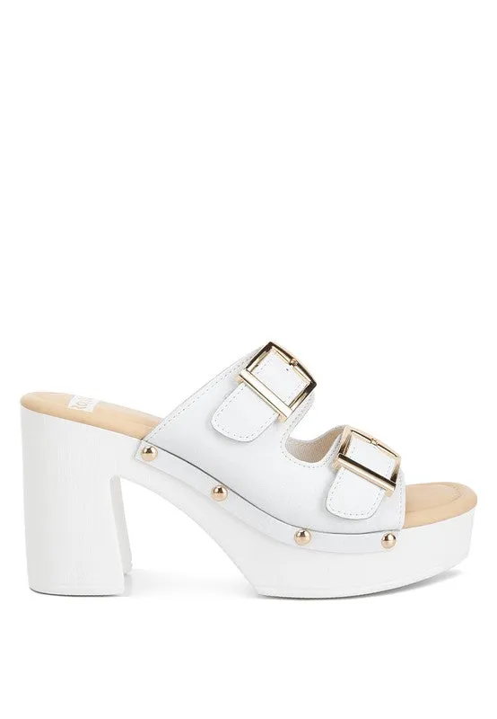 Eco-Chic Platform Block Heel Sandals