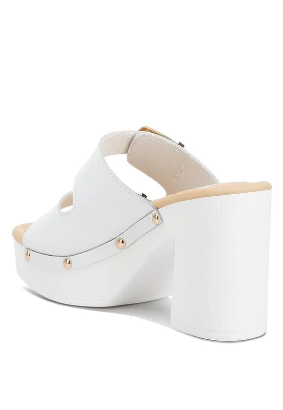 Eco-Chic Platform Block Heel Sandals