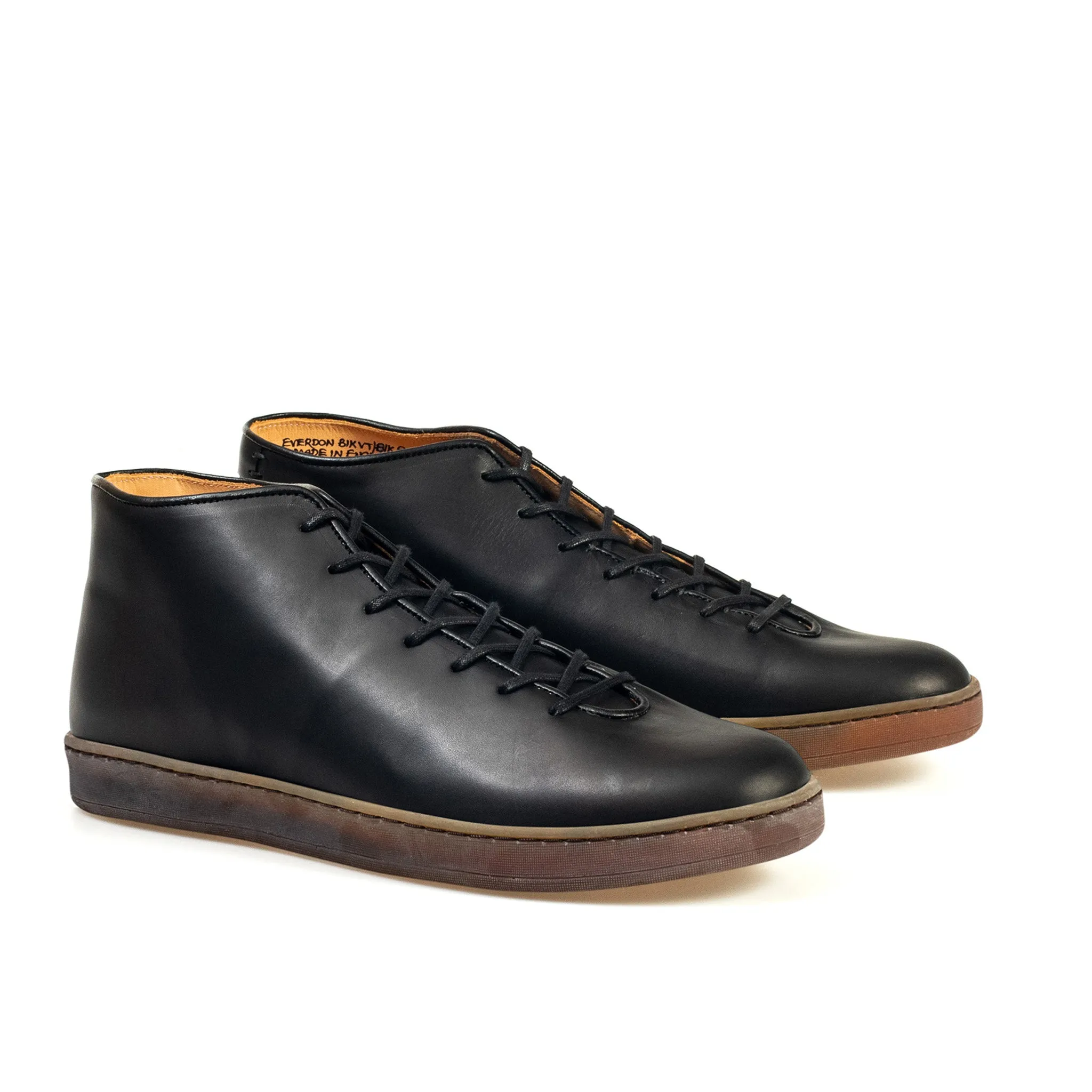 Everdon Wholecut Mid - Black Veg Tan Calf