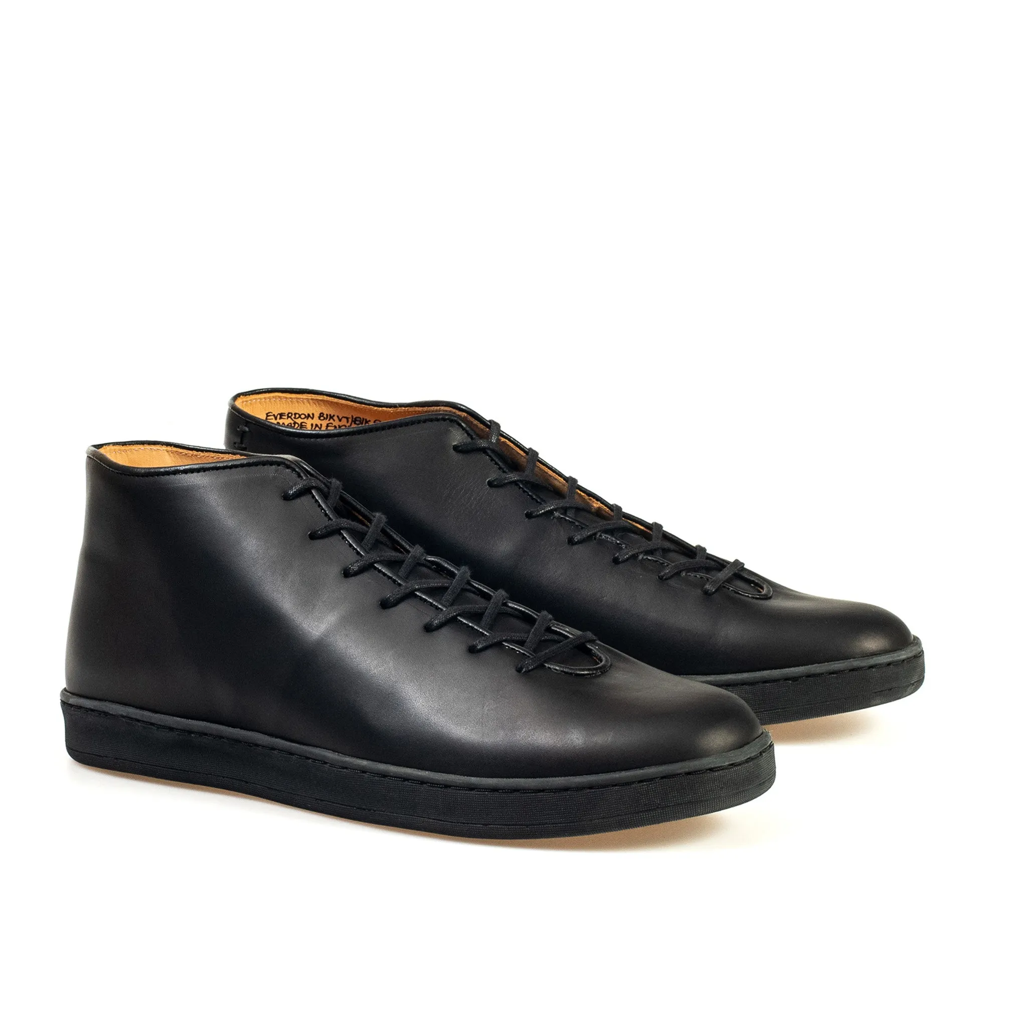 Everdon Wholecut Mid - Black Veg Tan Calf