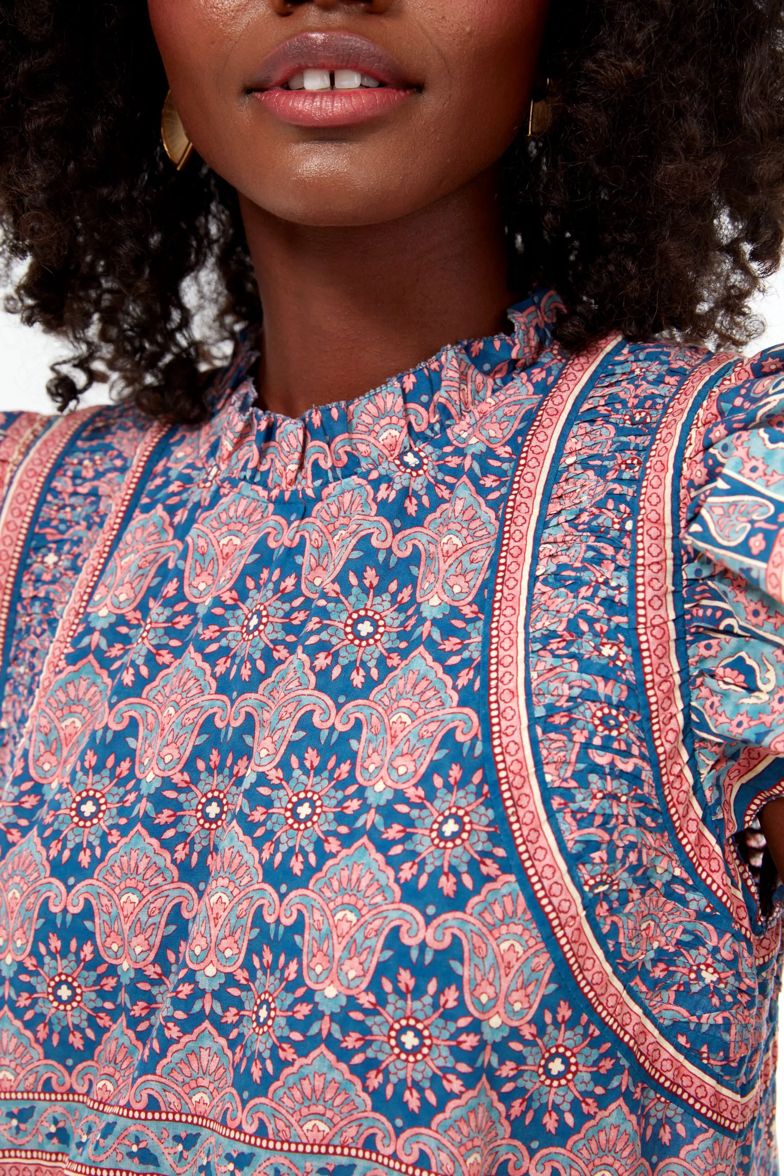 Exclusive Lilac Parker Print Border Tunic Dress