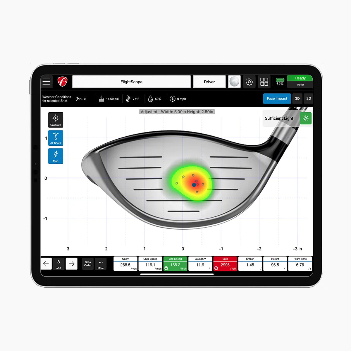 FlightScope Face Impact Location for Mevo  Pro Package