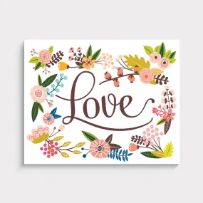 Floral Love Art Print