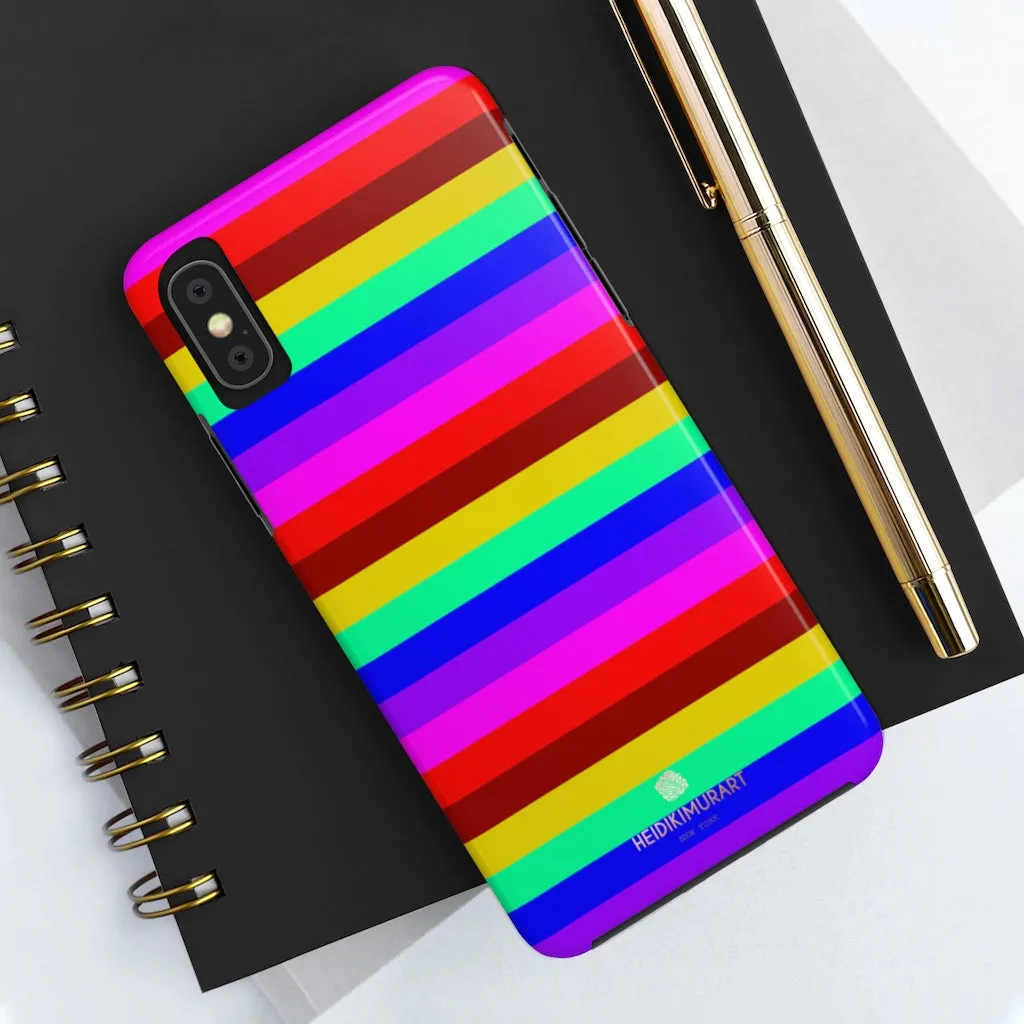 Gay Pride Colourful iPhone Case, Bright Case Mate Tough Samsung Galaxy Phone Cases