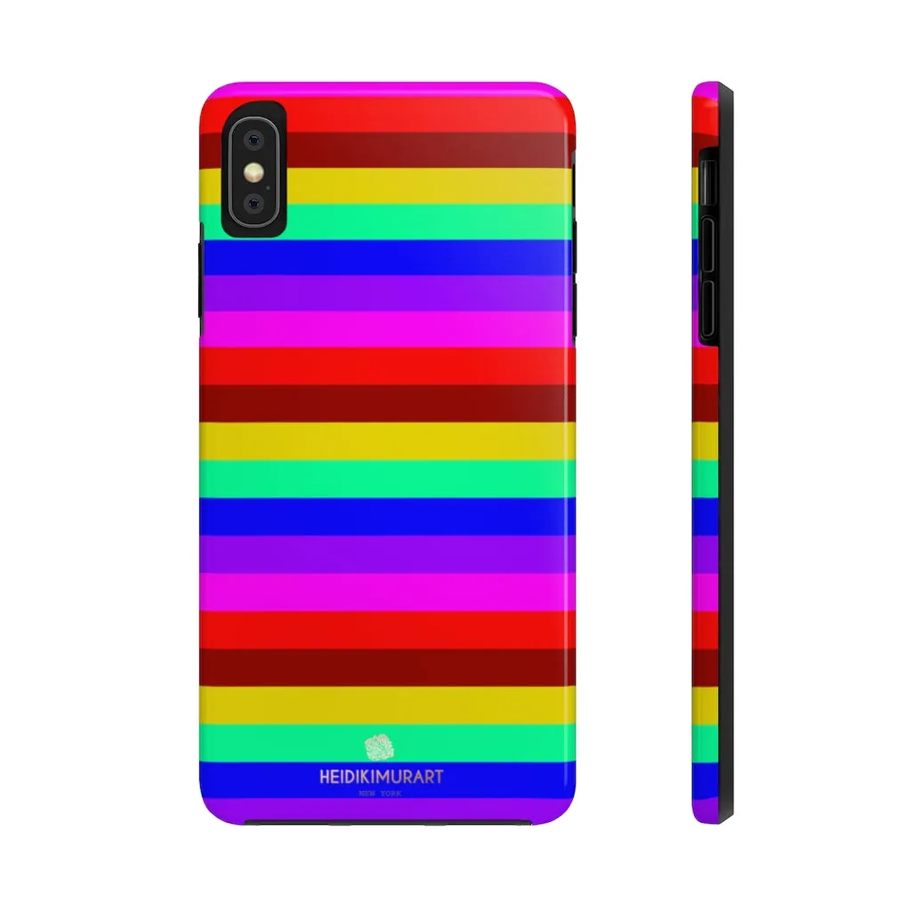 Gay Pride Colourful iPhone Case, Bright Case Mate Tough Samsung Galaxy Phone Cases