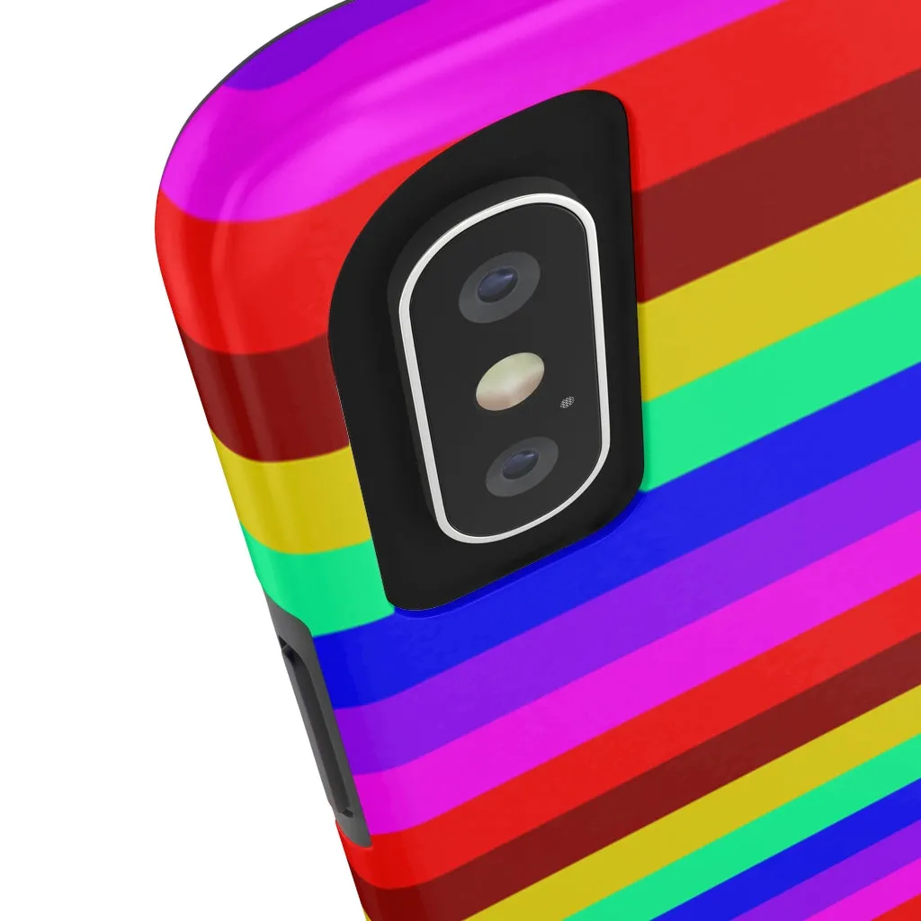 Gay Pride Colourful iPhone Case, Bright Case Mate Tough Samsung Galaxy Phone Cases