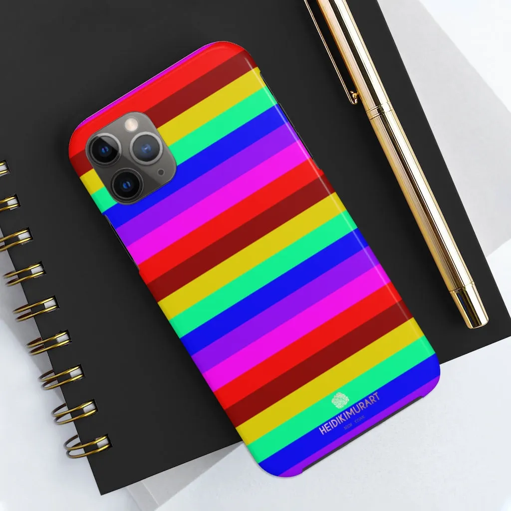 Gay Pride Colourful iPhone Case, Bright Case Mate Tough Samsung Galaxy Phone Cases