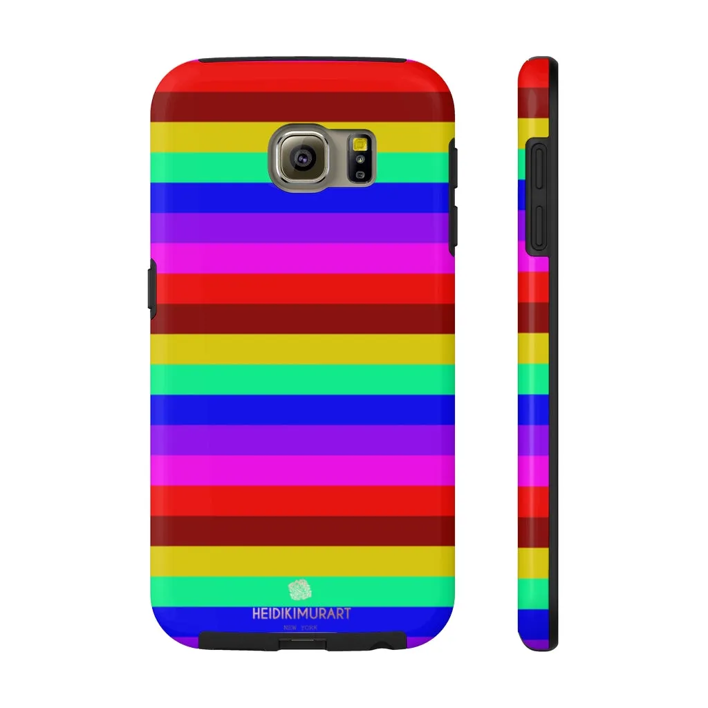 Gay Pride Colourful iPhone Case, Bright Case Mate Tough Samsung Galaxy Phone Cases