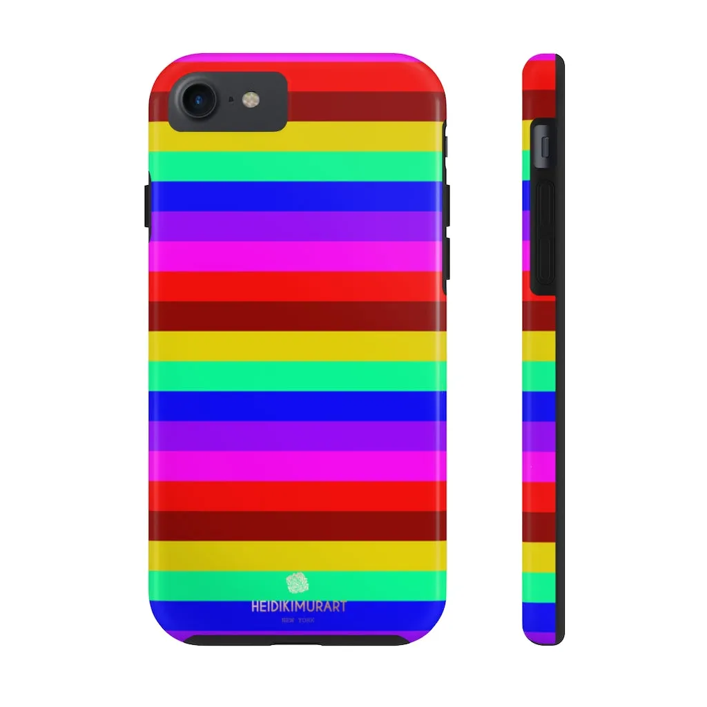 Gay Pride Colourful iPhone Case, Bright Case Mate Tough Samsung Galaxy Phone Cases