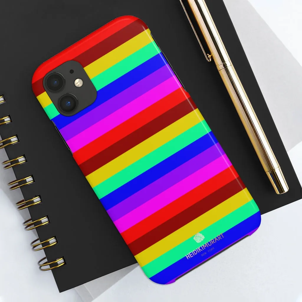 Gay Pride Colourful iPhone Case, Bright Case Mate Tough Samsung Galaxy Phone Cases