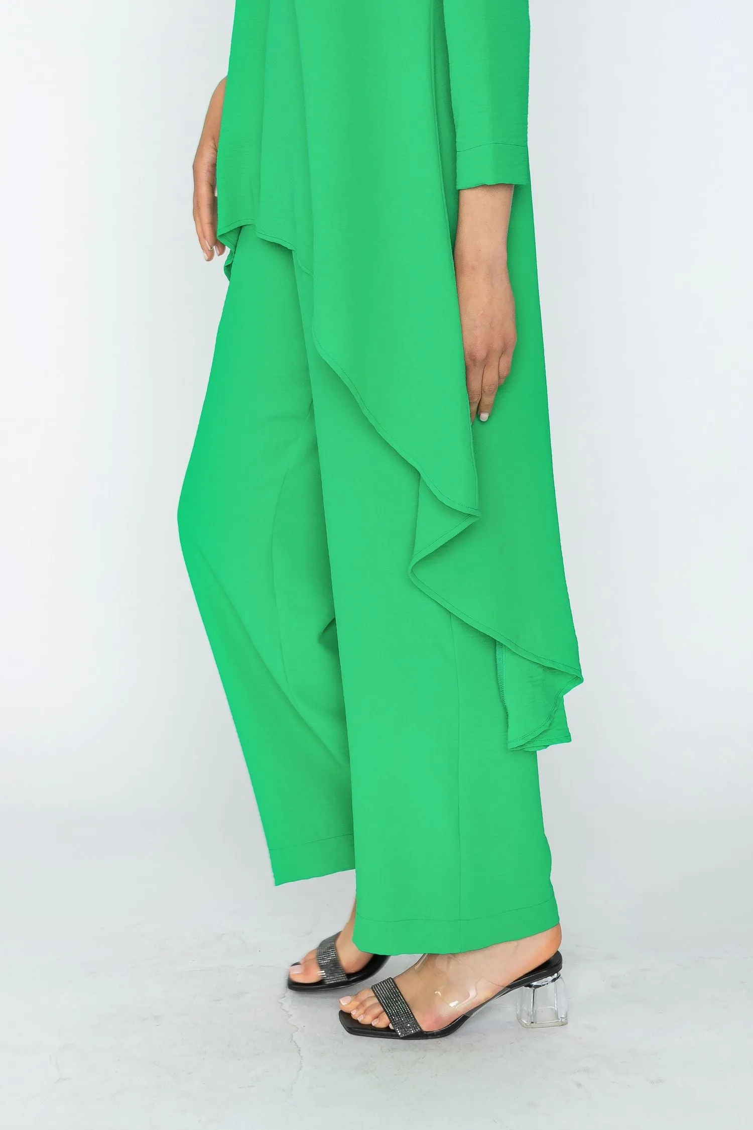 Green Straight Pants