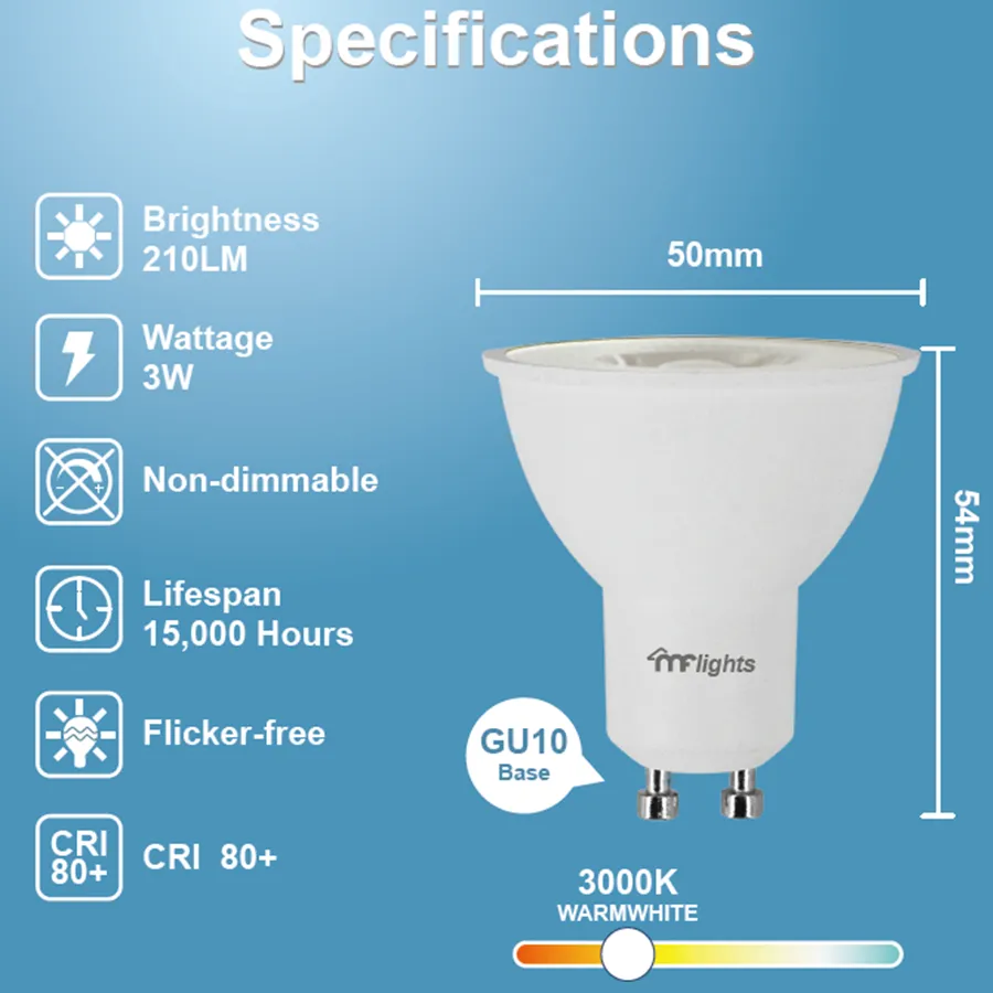 GU10 LED Bulb Warmwhite