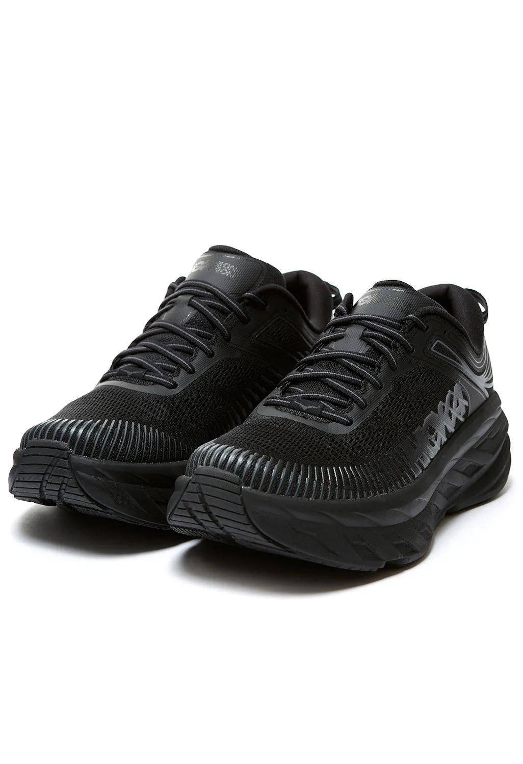 Hoka Bondi 7 Men's Trainers - Black/Black